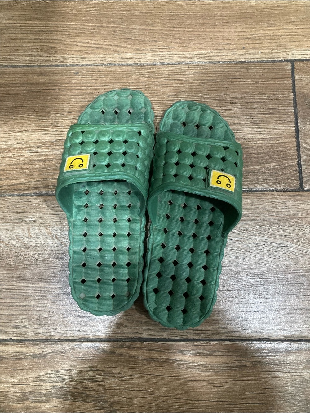 Men's Green Slide Sandals with Cushioning
